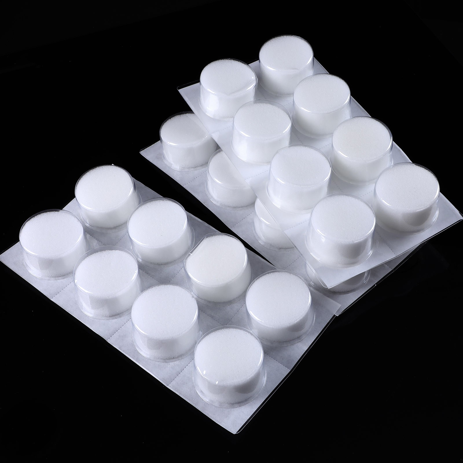 TA015 24pcs Tattoo Disposable Dip Foam Sponge Caps Cups 